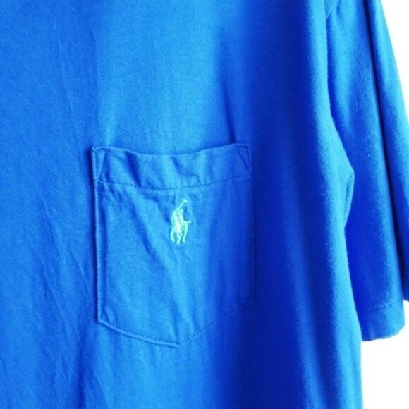 Polo Ralph Lauren Classic Fit T-Shirt Royal Blue Large 3 0234 - Picture 5 of 6